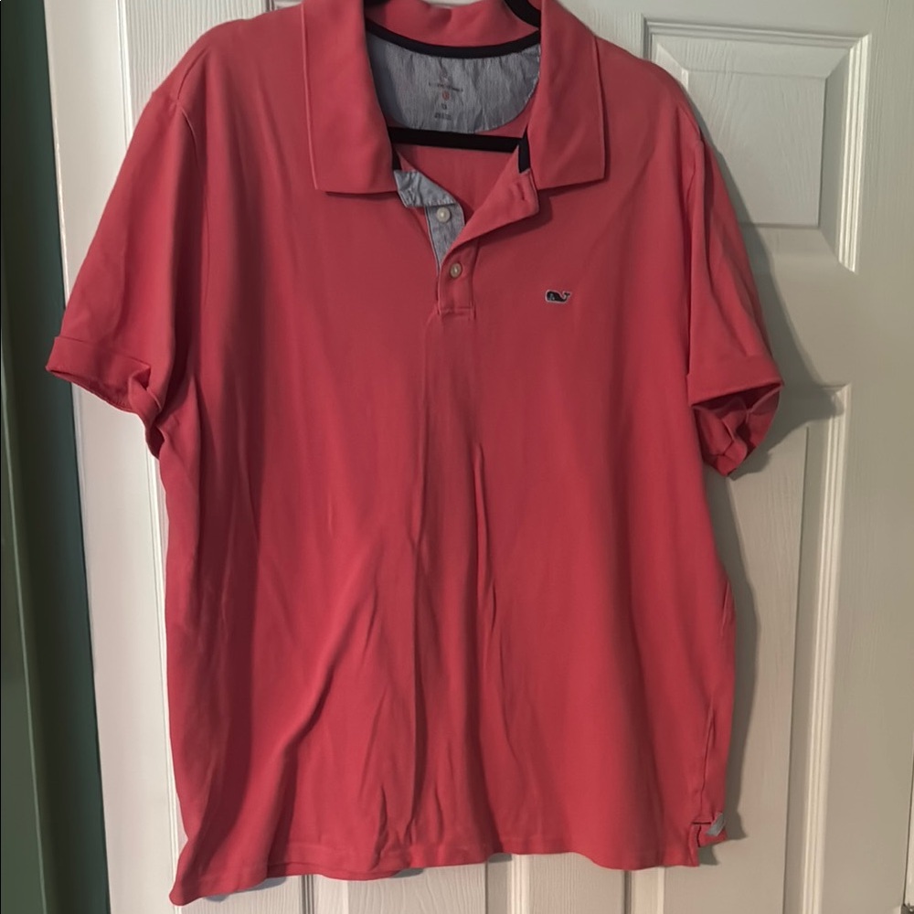 Vineyard Vines Pink Polo Shirt Classic Style